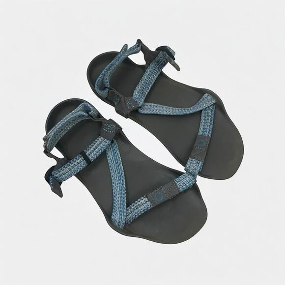 Xero Shoes Shoes - Xero Shoes Z-Trek Blue Strap & Grey Barefoot Hiking Sandals
